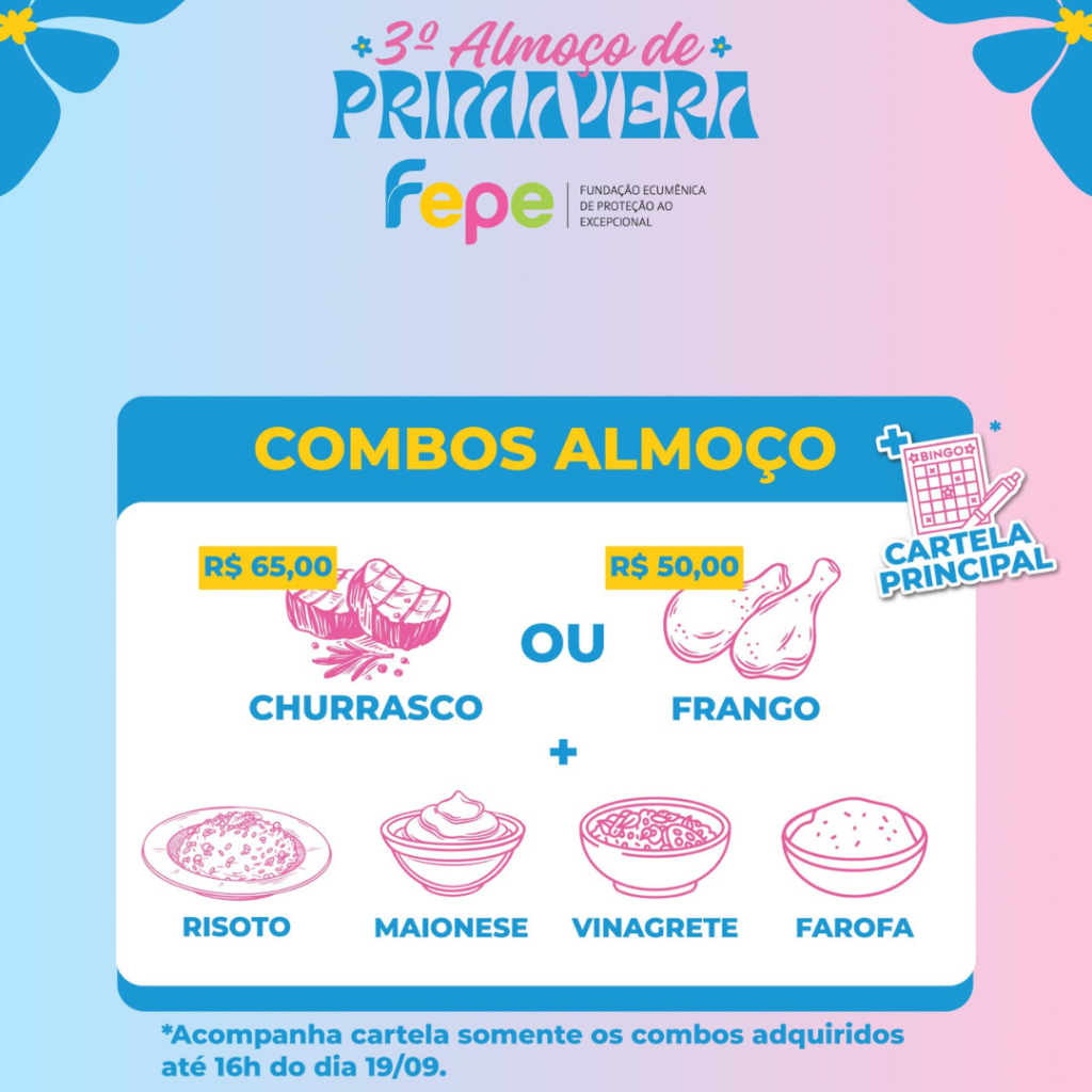 Vem aí o 3º Almoço de Primavera Fepe!