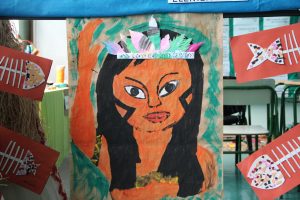 Representação indígena produzido pelos alunos e professores